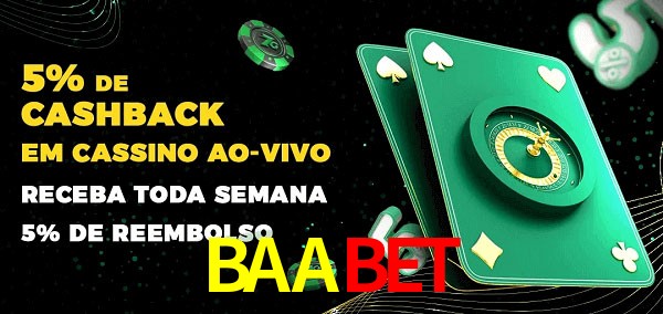 Promoções do cassino ao Vivo BAABET